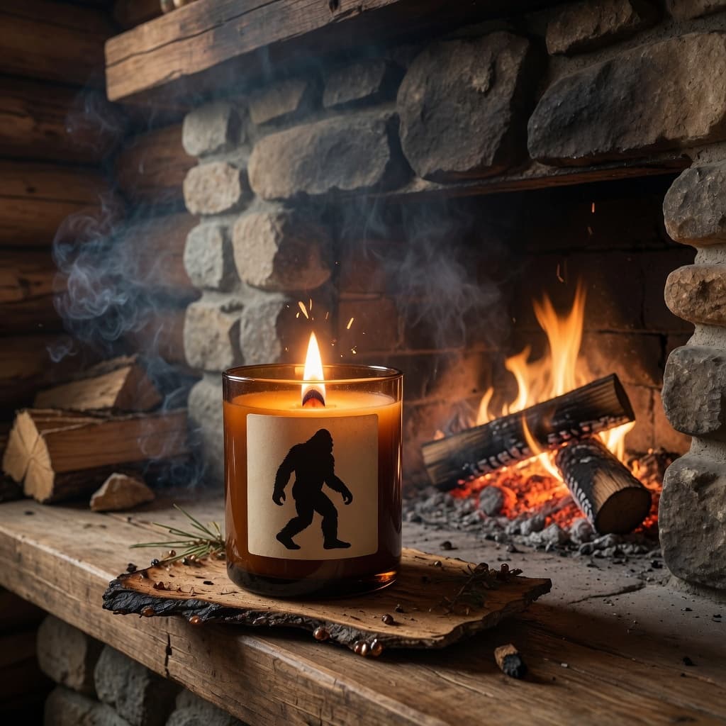 Campfire 9 oz wooden-wick candle, hand-poured in Flagstaff